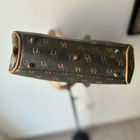 Dooney & Bourke Vintage Multicolor Rainbow Small “IT” Buckle Bag Satchel Y2K - Picture 4 of 9